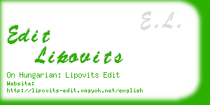 edit lipovits business card